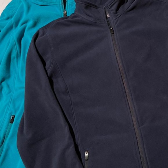 Women's Eddie Bauer Fleece XL Lightweight Full-Zip Dark Blue - Picture 1 of 8